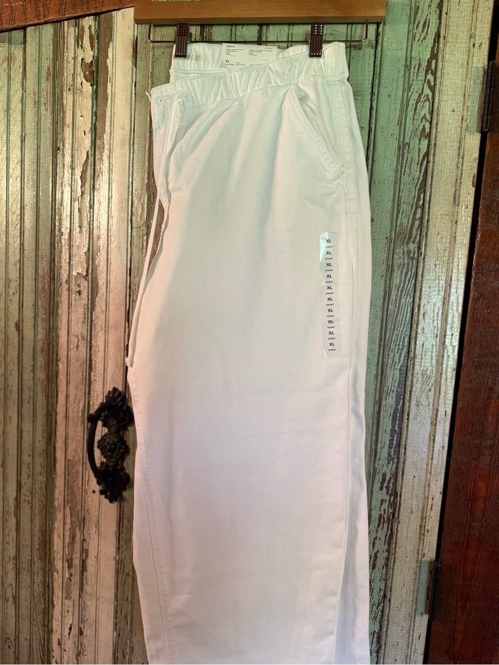 American Eagle Outfitters White Wide Leg Drawstring Pants